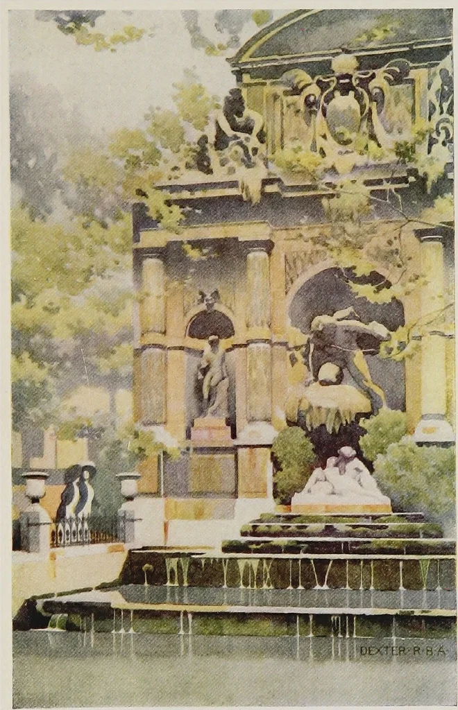 An illustration from A wanderer in Paris, 1921, leaf 250