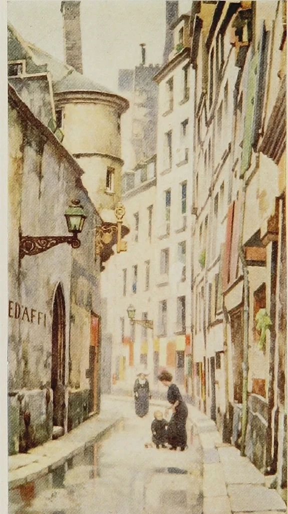 An illustration from A wanderer in Paris, 1921, leaf 7