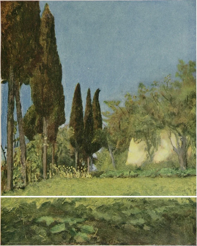 An illustration from Assisi : impressions of half a century, 1919, leaf 197