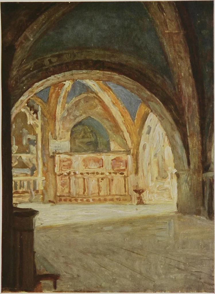 An illustration from Assisi : impressions of half a century, 1919, leaf 225