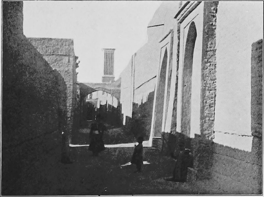 An illustration from Persia past and present; a book of travel and research, with more than two hundred illustrations and a map, 1906, leaf 596