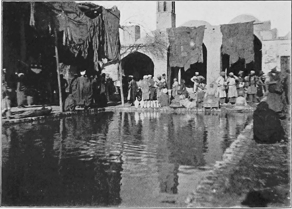 An illustration from Persia past and present; a book of travel and research, with more than two hundred illustrations and a map, 1906, leaf 605