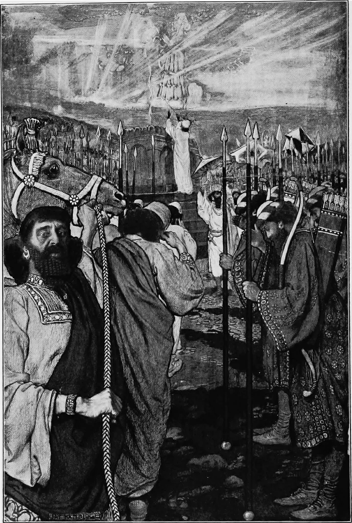 An illustration from Persia past and present; a book of travel and research, with more than two hundred illustrations and a map, 1906, leaf 9
