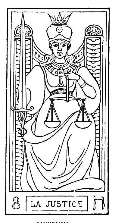 An illustration from Absolute key to occult science. The tarot of the Bohemians. The most ancient book in the world. For the exclusive use of initiates, 1892, leaf 171