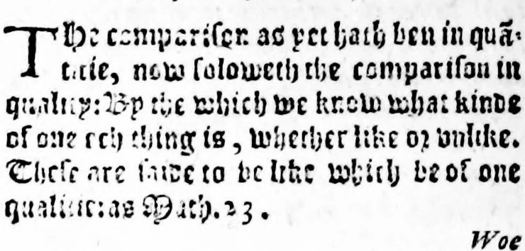 An illustration from The logike of the most excellent philosopher P. Ramvs Martyr: newly translated, and in diuers places corrected, after the minde of the author, 1581, leaf 49