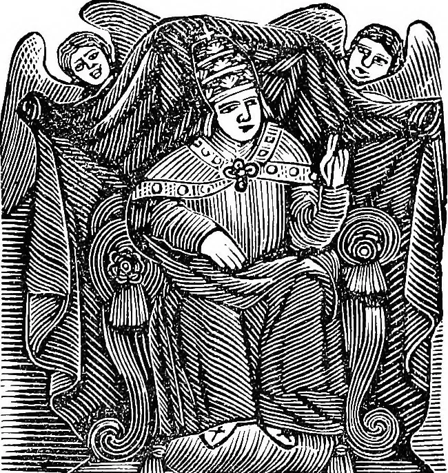 An illustration from Magicon: wonderful prophecies concerning popery and its impending overthrow and fall, together with predictions relative to America, the end of the world and the formation of the new earth, ... with twenty-four magic figures, 1869, leaf 120