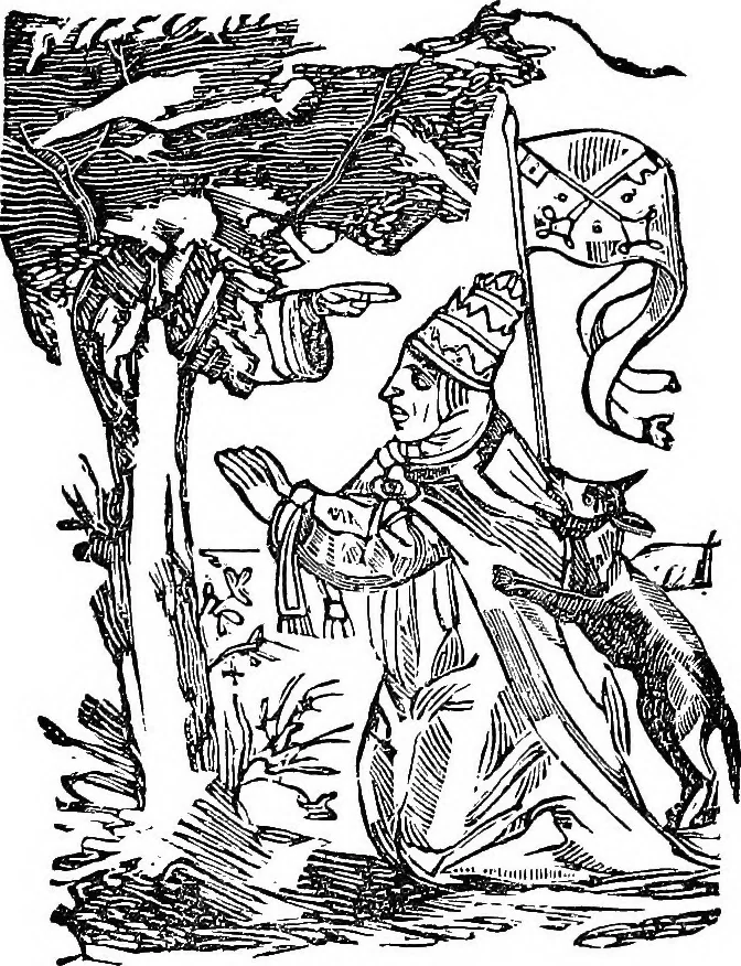 An illustration from Magicon: wonderful prophecies concerning popery and its impending overthrow and fall, together with predictions relative to America, the end of the world and the formation of the new earth, ... with twenty-four magic figures, 1869, leaf 40