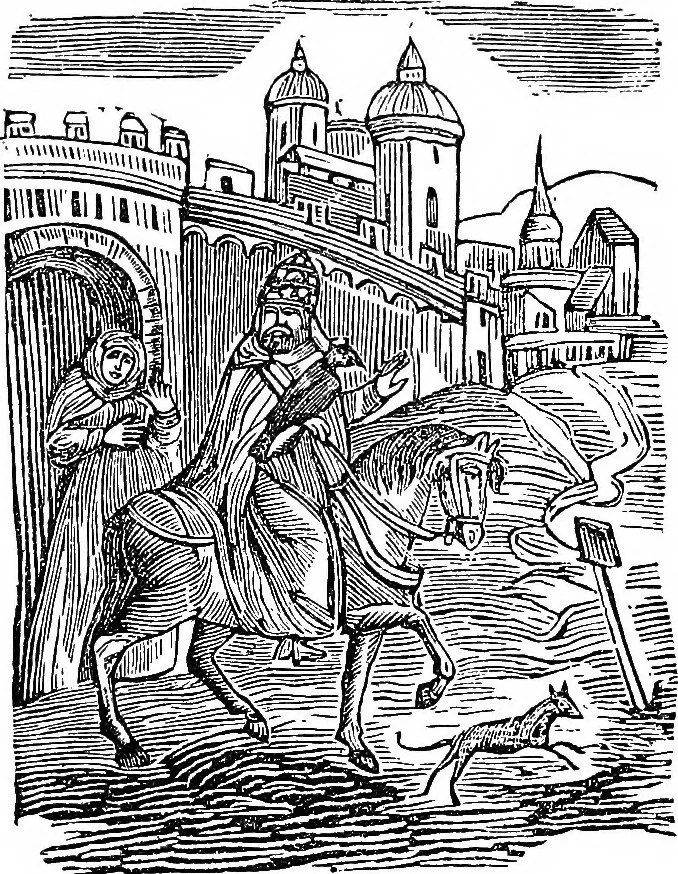 An illustration from Magicon: wonderful prophecies concerning popery and its impending overthrow and fall, together with predictions relative to America, the end of the world and the formation of the new earth, ... with twenty-four magic figures, 1869, leaf 48