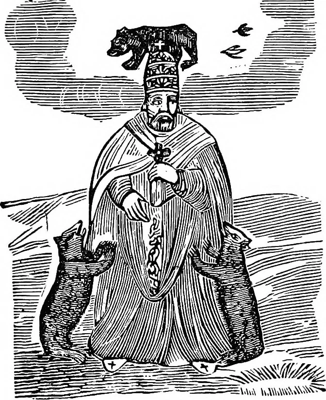 An illustration from Magicon: wonderful prophecies concerning popery and its impending overthrow and fall, together with predictions relative to America, the end of the world and the formation of the new earth, ... with twenty-four magic figures, 1869, leaf 80