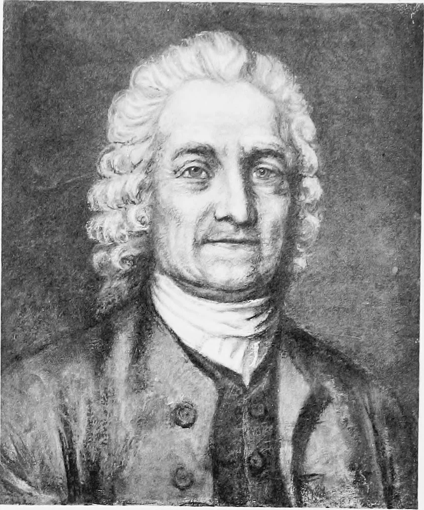 An illustration from The mortal remains of Emanuel Swedenborg; an account of the historical and anatomical investigations executed by a committee, appointed on May 27th, 1908, 1910, leaf 124