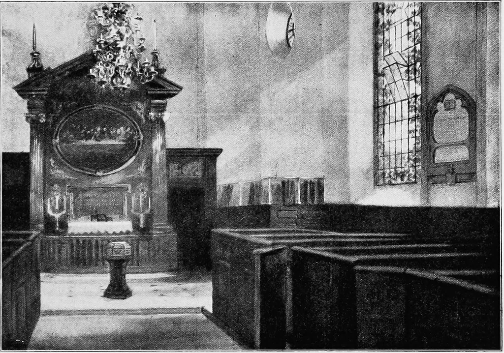 An illustration from The mortal remains of Emanuel Swedenborg; an account of the historical and anatomical investigations executed by a committee, appointed on May 27th, 1908, 1910, leaf 14