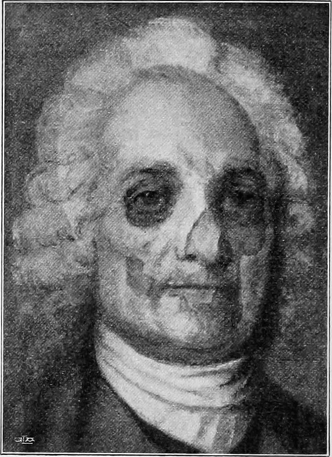 An illustration from The mortal remains of Emanuel Swedenborg; an account of the historical and anatomical investigations executed by a committee, appointed on May 27th, 1908, 1910, leaf 69