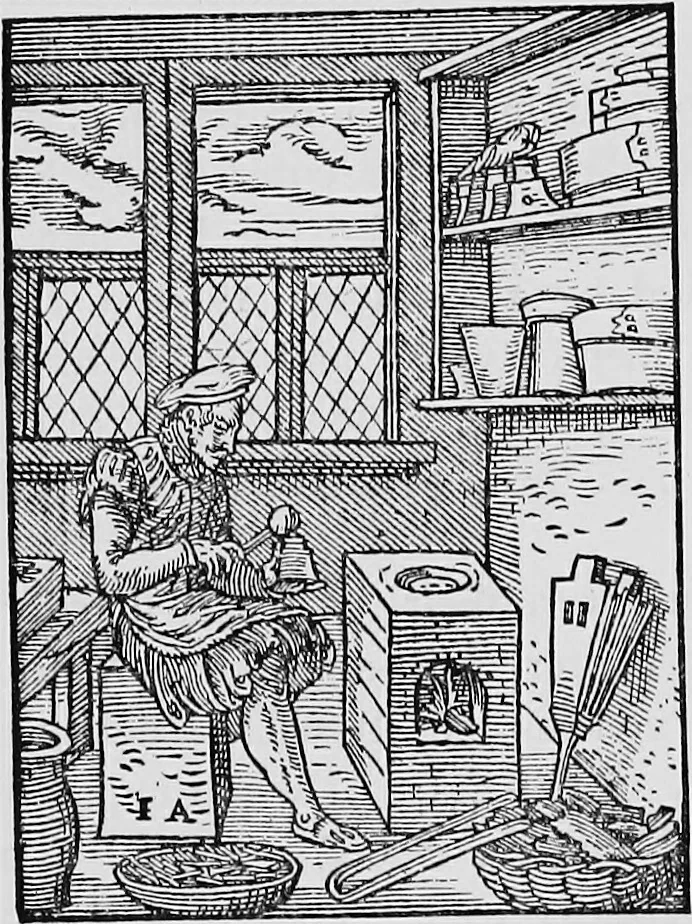 An illustration from A short history of the art of printing in England, 1877, leaf 39