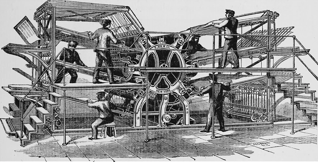 An illustration from A short history of the art of printing in England, 1877, leaf 50
