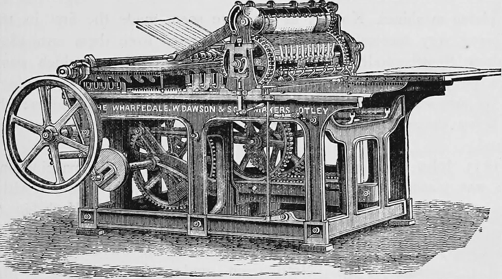 An illustration from A short history of the art of printing in England, 1877, leaf 54