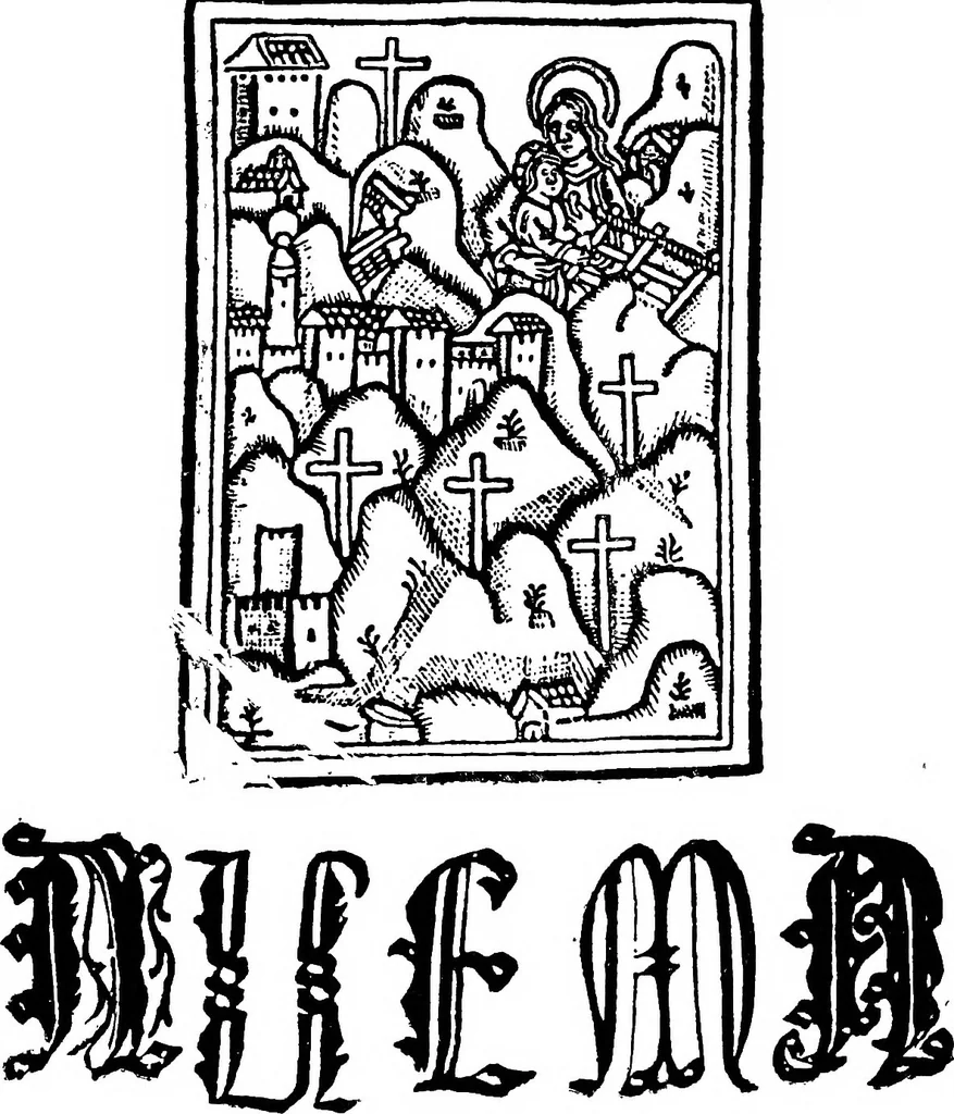 An illustration from The early printers of Spain and Portugal, 1897, leaf 180