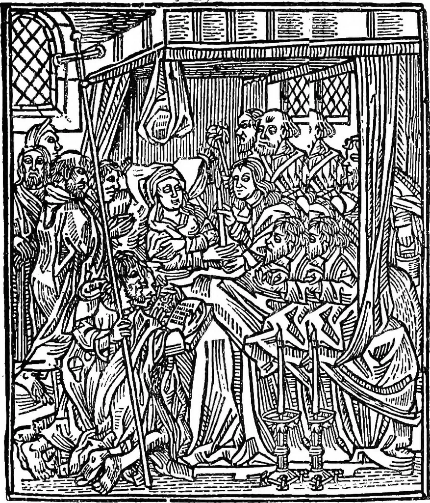An illustration from The early printers of Spain and Portugal, 1897, leaf 200