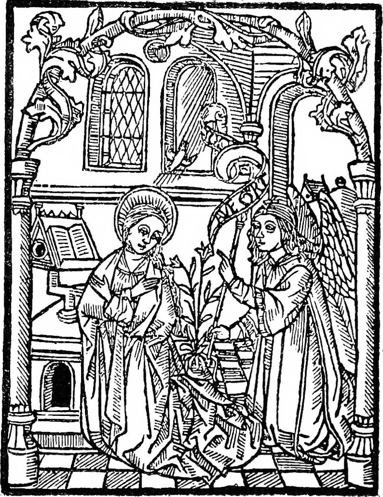 An illustration from The early printers of Spain and Portugal, 1897, leaf 200