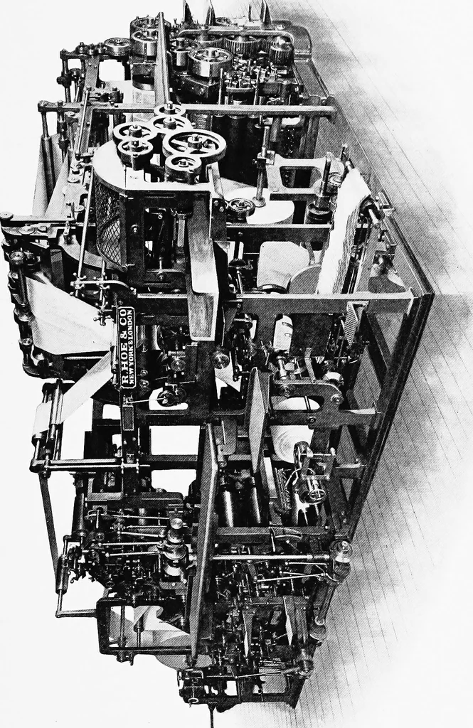 An illustration from A short history of the printing press and of the improvements in printing machinery from the time of Gutenberg up to the present day, 1902, leaf 80