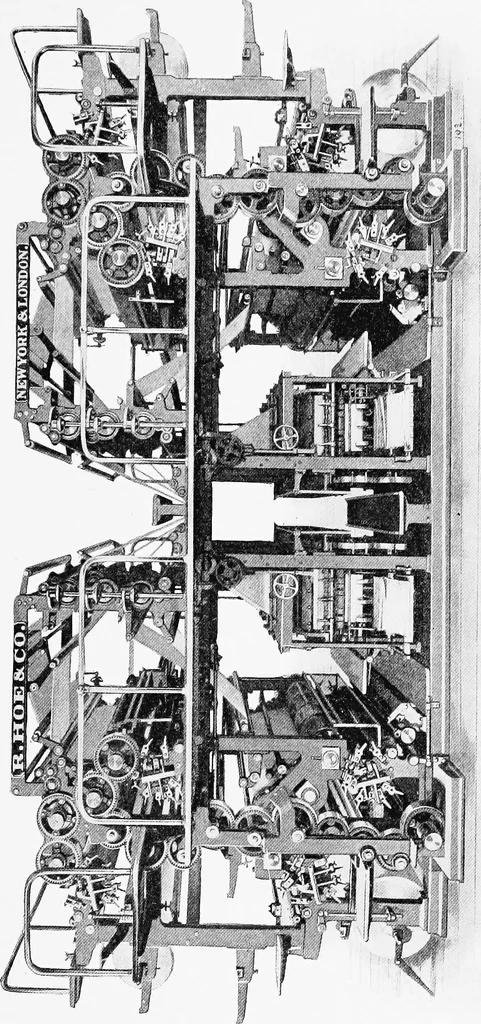 An illustration from A short history of the printing press and of the improvements in printing machinery from the time of Gutenberg up to the present day, 1902, leaf 82