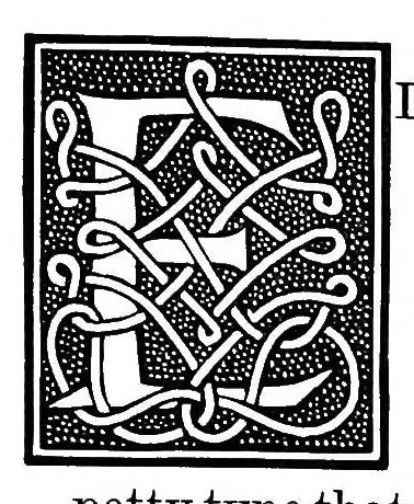 An illustration from Types of the De Vinne press; specimens for the use of compositors, proofreaders and publishers, 1907, leaf 174
