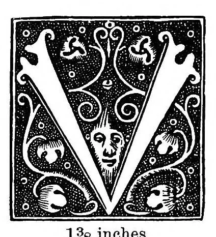 An illustration from Types of the De Vinne press; specimens for the use of compositors, proofreaders and publishers, 1907, leaf 72