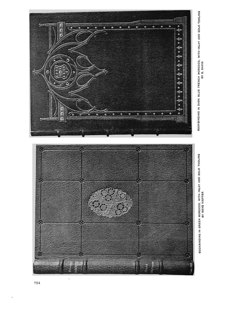 An illustration from The art of the book; a review of some recent European and American work in typography, page decoration &amp; binding, 1914, leaf 205