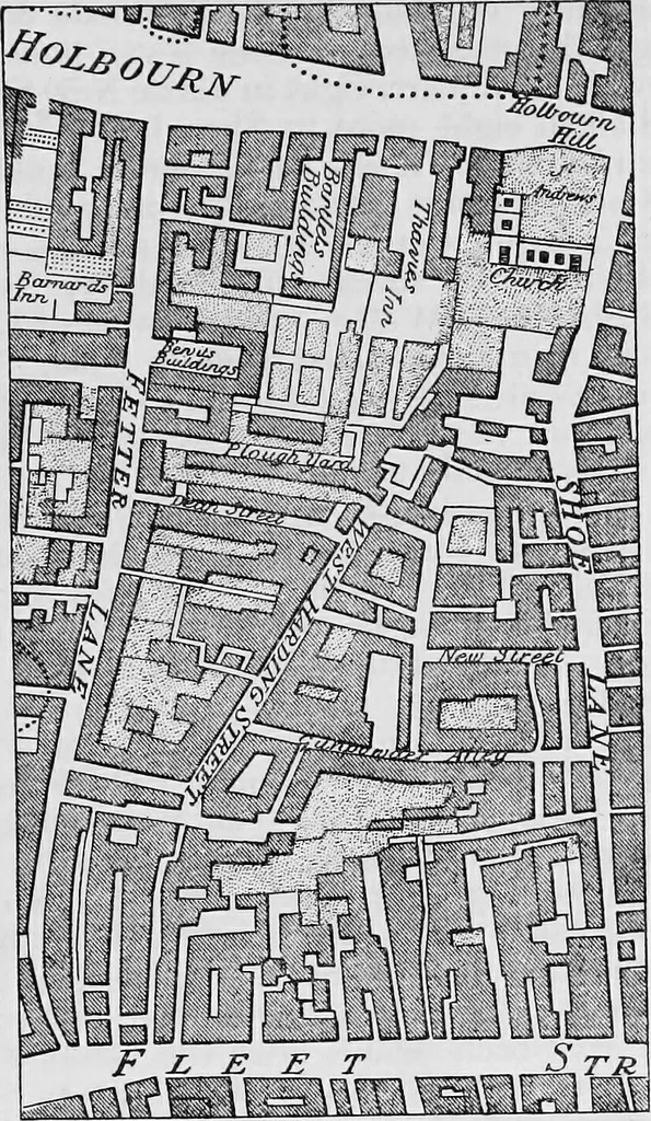 An illustration from The story of a printing house : being a short account of the Strahans and Spottiswoodes, 1912, leaf 28