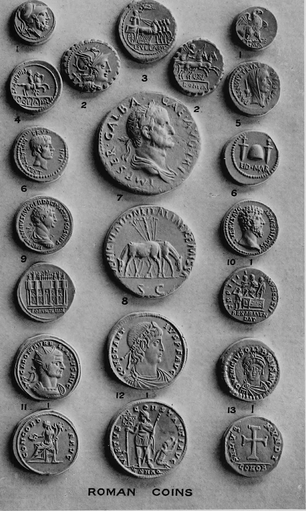 An illustration from A guide to the Department of coins and medals in the British museum, 1922, leaf 104