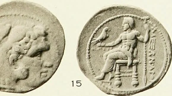 An illustration from The dated Alexander coinage of Sidon and Ake, 1916, leaf 110
