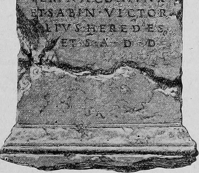 An illustration from Latin epigraphy : an introduction to the study of Latin inscriptions, 1919, leaf 108