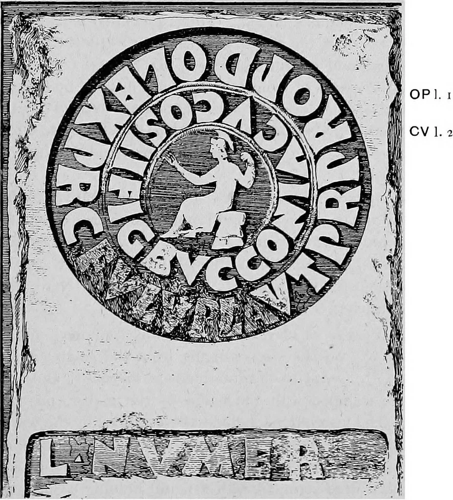 An illustration from Latin epigraphy : an introduction to the study of Latin inscriptions, 1919, leaf 182