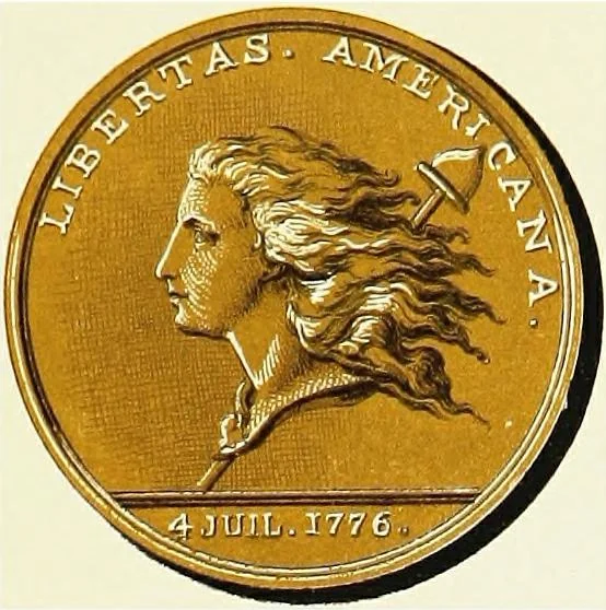 An illustration from The American numismatical manual of the currency or money of the aborigines, and colonial, state, and United States coins. With historical and descriptive notices of each coin or series, 1859, leaf 19