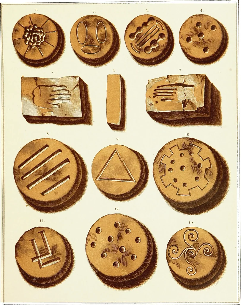 An illustration from The American numismatical manual of the currency or money of the aborigines, and colonial, state, and United States coins. With historical and descriptive notices of each coin or series, 1859, leaf 61