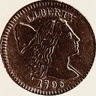 An illustration from Monograph of United States cents and half cents issued between the years 1793 and 1857: to which is added a table of the principal coins, tokens, jetons, medalets, patterns of coinage and Washington pieces, generally classified under the head of colonial coins. A contribution to the numismatic history of the United States, 1879, leaf 30