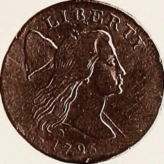 An illustration from Monograph of United States cents and half cents issued between the years 1793 and 1857: to which is added a table of the principal coins, tokens, jetons, medalets, patterns of coinage and Washington pieces, generally classified under the head of colonial coins. A contribution to the numismatic history of the United States, 1879, leaf 30