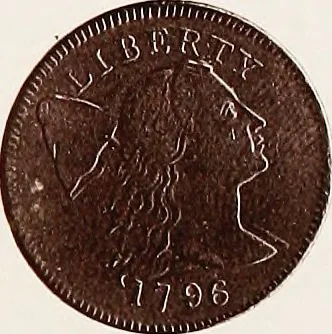 An illustration from Monograph of United States cents and half cents issued between the years 1793 and 1857: to which is added a table of the principal coins, tokens, jetons, medalets, patterns of coinage and Washington pieces, generally classified under the head of colonial coins. A contribution to the numismatic history of the United States, 1879, leaf 30