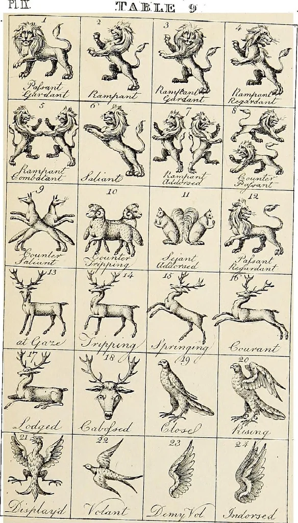 An illustration from An introduction to heraldry, with nearly one thousand illustrations; including the arms of about five hundred different families, 1892, leaf 307