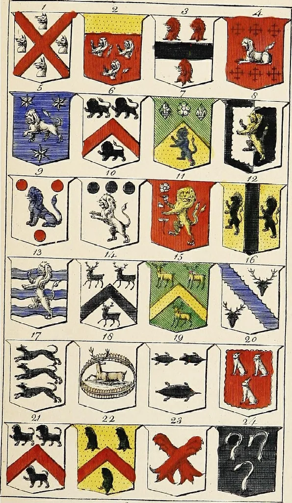 An illustration from An introduction to heraldry, with nearly one thousand illustrations; including the arms of about five hundred different families, 1892, leaf 317