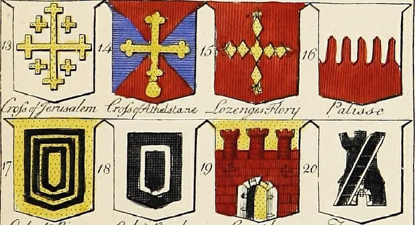 An illustration from An introduction to heraldry, with nearly one thousand illustrations; including the arms of about five hundred different families, 1892, leaf 369