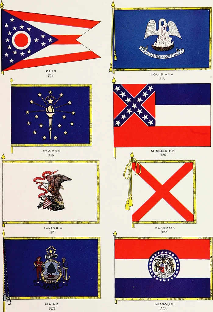 An illustration from Flags of the world, 1917, leaf 54