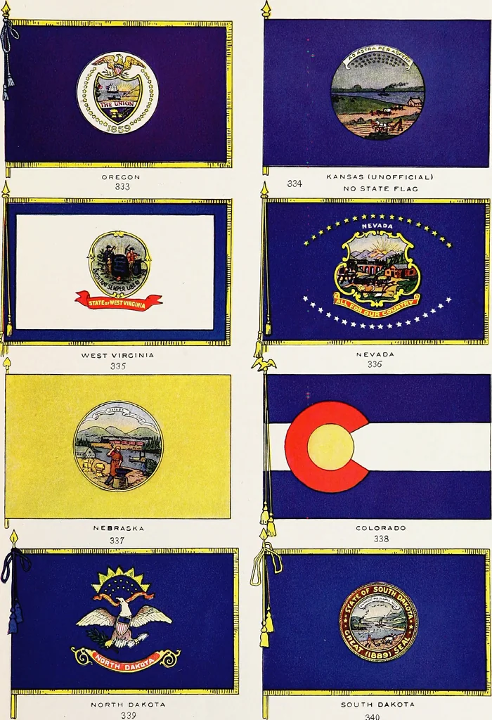 An illustration from Flags of the world, 1917, leaf 58