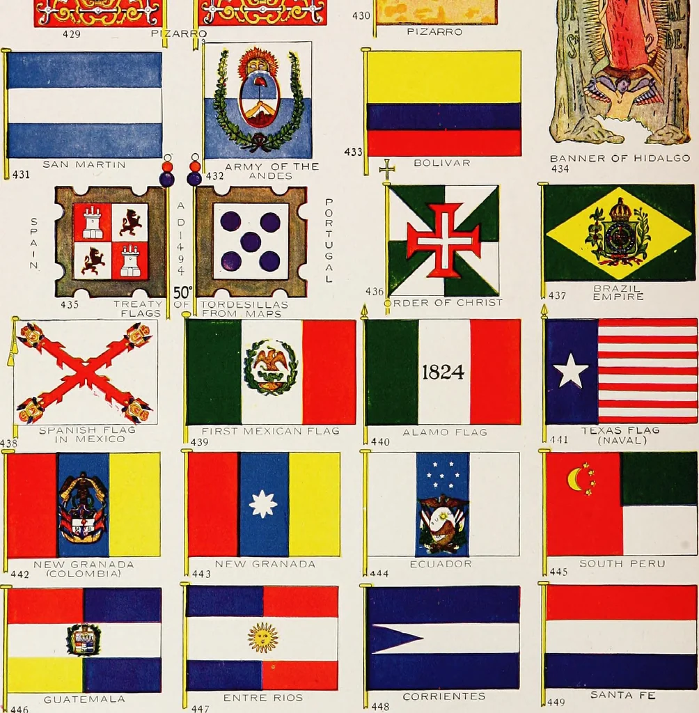 An illustration from Flags of the world, 1917, leaf 69