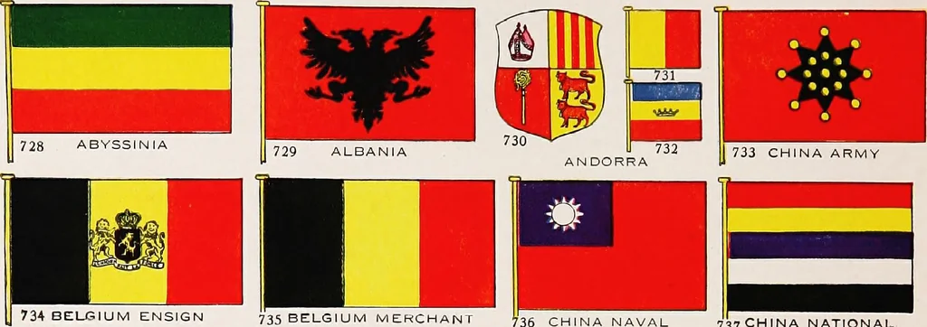 An illustration from Flags of the world, 1917, leaf 81