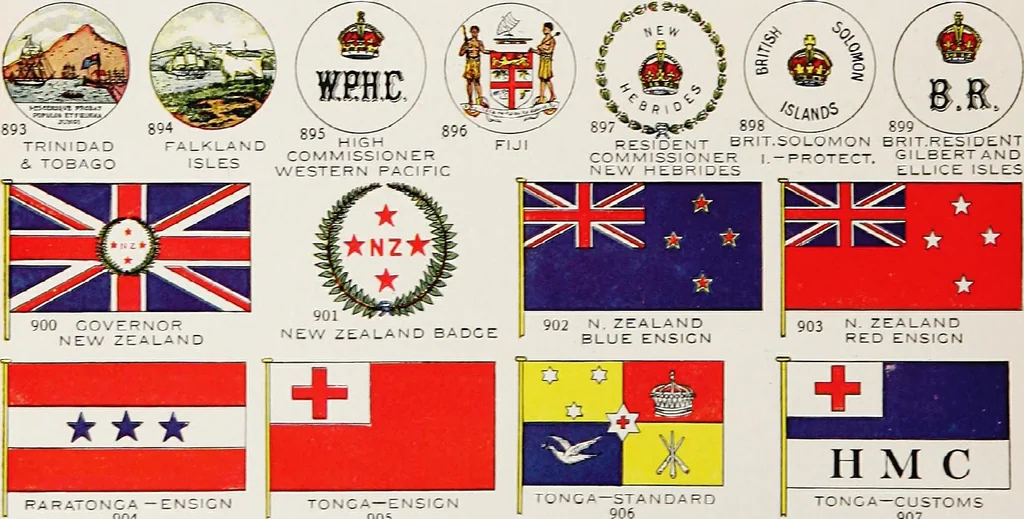 An illustration from Flags of the world, 1917, leaf 89