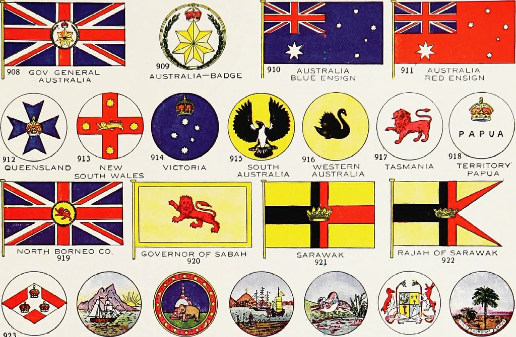 An illustration from Flags of the world, 1917, leaf 90