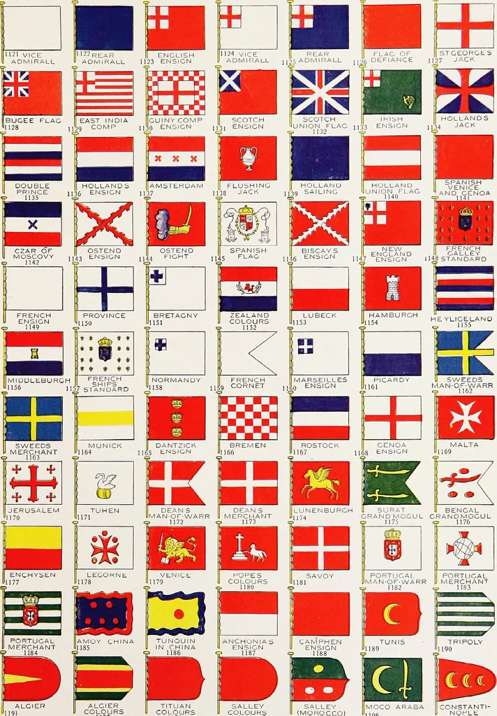 An illustration from Flags of the world, 1917, leaf 98