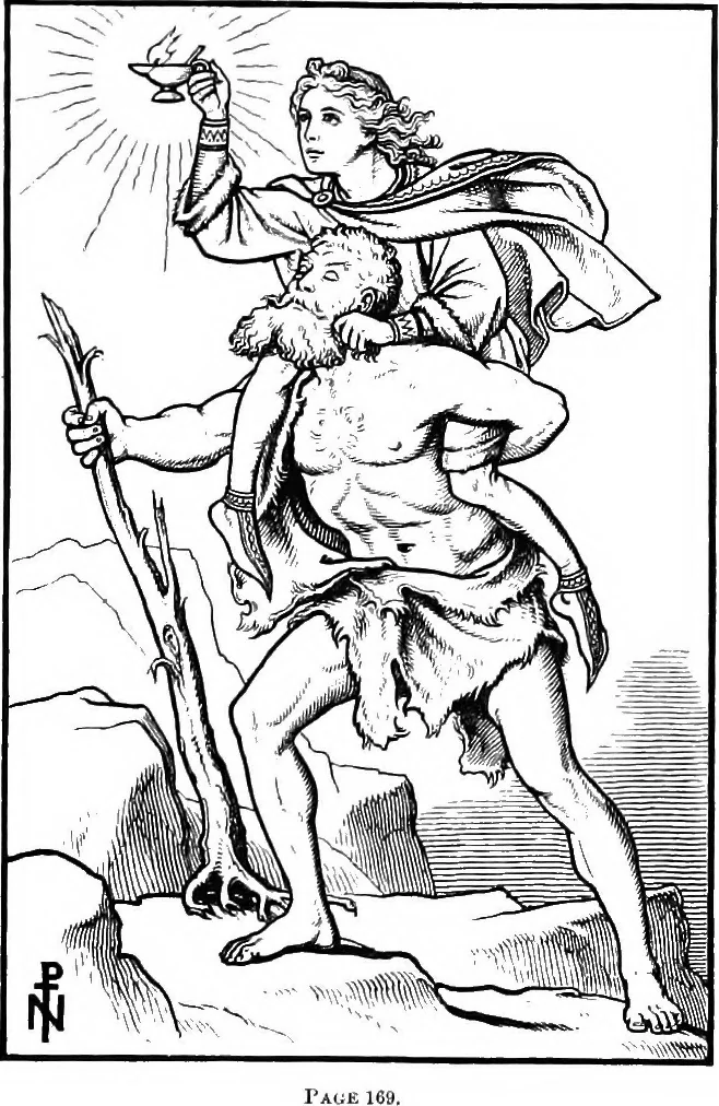 An illustration from The past in the present: what is civilisation?, 1880, leaf 8