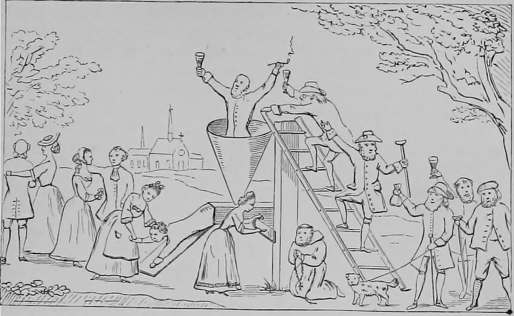 An illustration from The history of signboards : from the earliest times to the present day, 1866, leaf 318