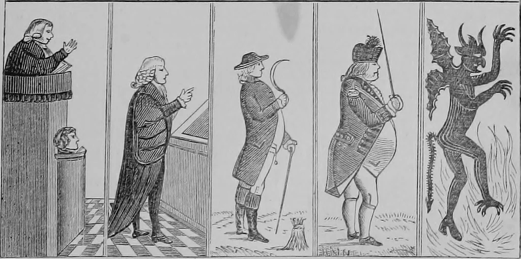 An illustration from The history of signboards : from the earliest times to the present day, 1866, leaf 318